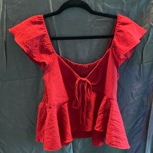 Women’s red blouse